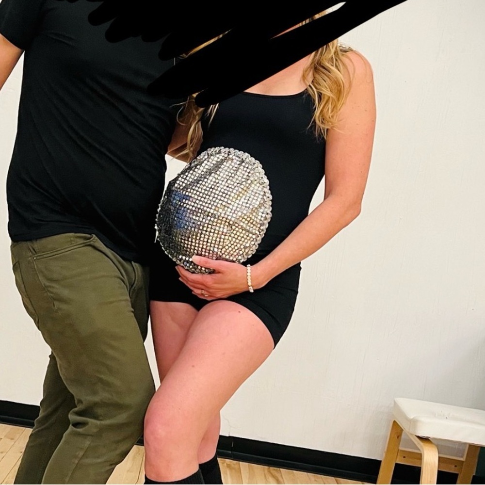 Maternity / pregnancy DISCO BALL belly costume / handmade / one of a kind!